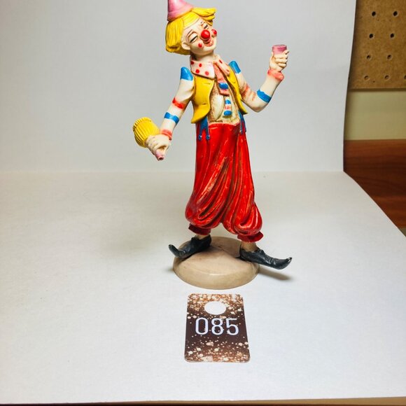 Fontanini Depose Clown Drinking Vintage Italy Resin Circus 8 inches as is - Picture 8 of 9